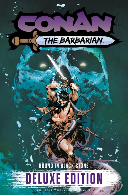 CONAN THE BARBARIAN BOUND IN BLACK STONE DELUXE EDITION VOL. 1 HC