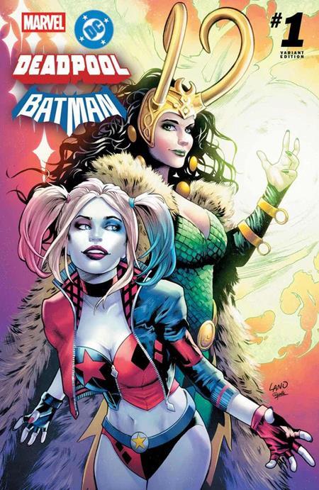 MARVEL DC DEADPOOL BATMAN #1 GREG LAND COMICXPOSURE EXCLUSIVE