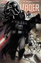 STAR WARS VADER DOWN #1 DF EXCLUSIVE SIGNED AND REMARKED BY KEN HAESER WITH DARTH VADER HEAD SKETCH