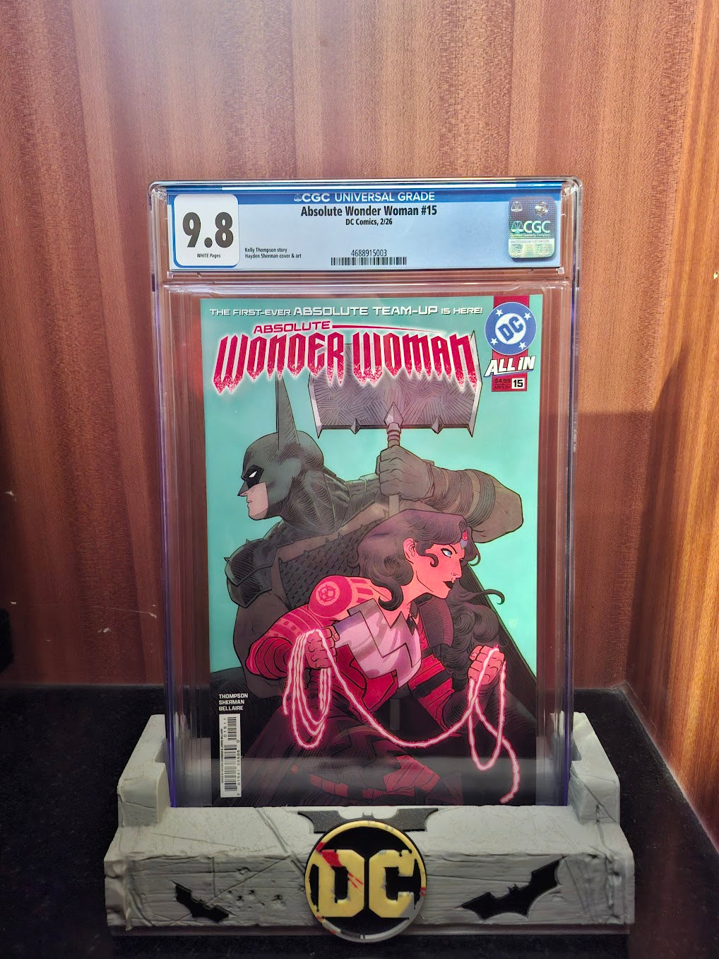 Absolute Wonder Woman #15 Batman CGC 9.8 Cover A