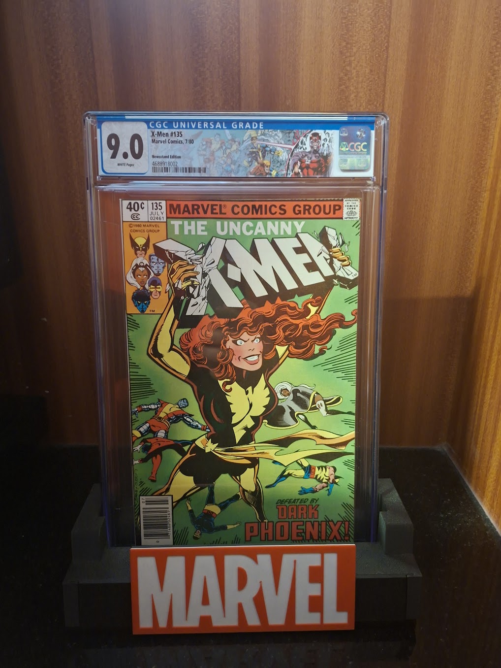 Uncanny X-Men #135 CGC 9.0 Newsstand 1980 CUSTOM LABEL