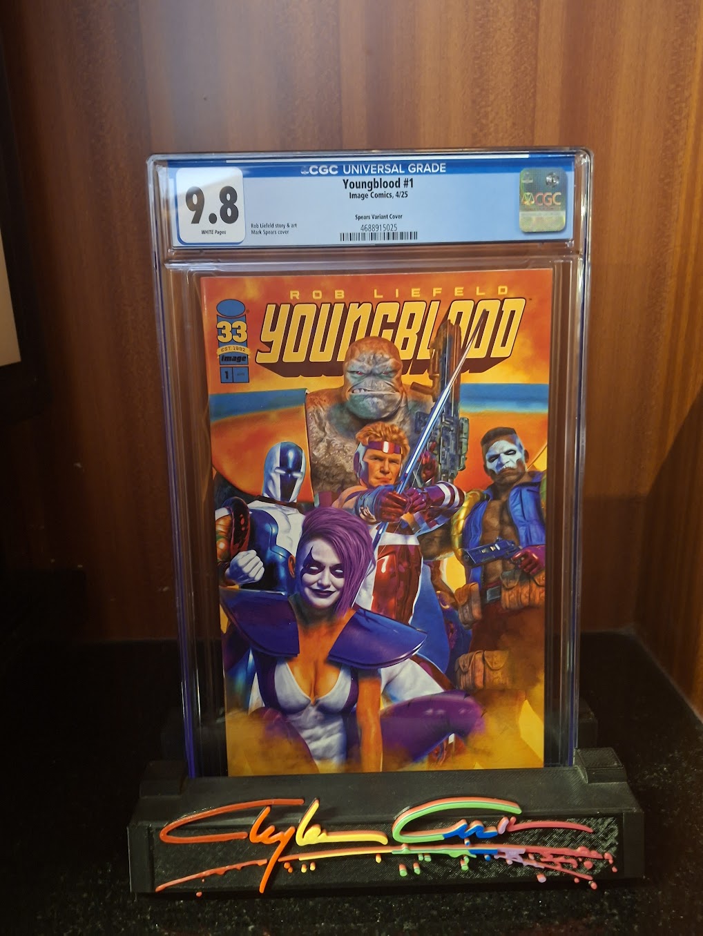 YOUNGBLOOD 1 SPEARS VARIANT COVER CGC 9.8