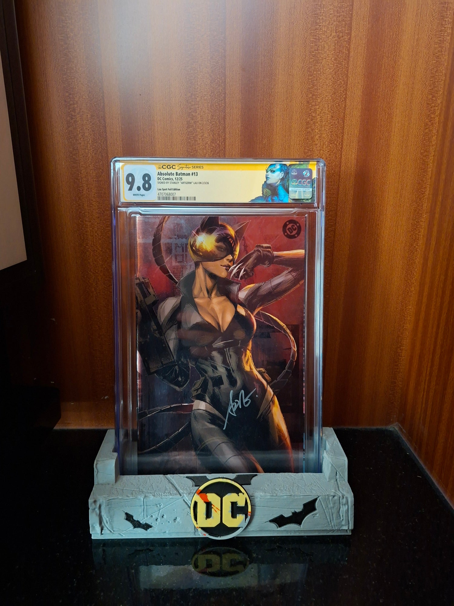 Absolute Batman #13 9.8 CGC Artgerm Signed 1st Printing Custom Label