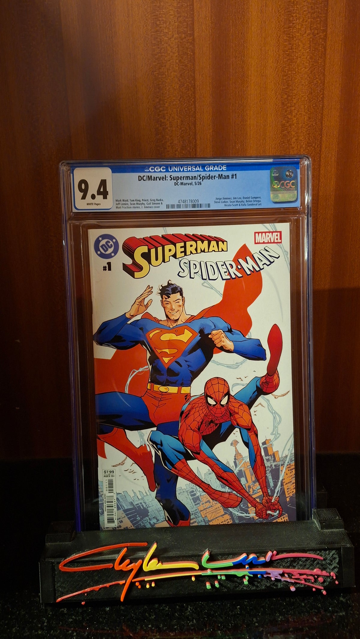 Superman Spiderman #1 CGC 9.8 DC Marvel crossover