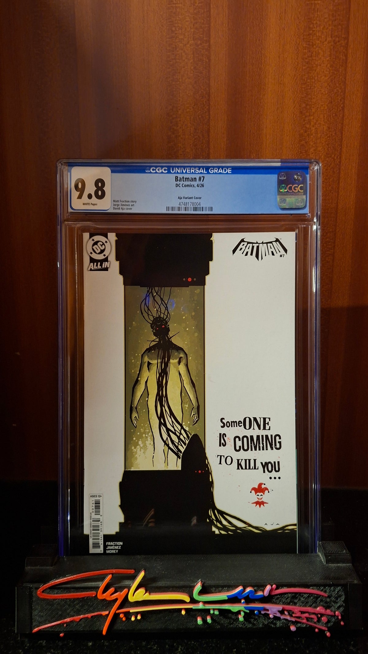Batman #7 Aja 1:25 variant cgc 9.8