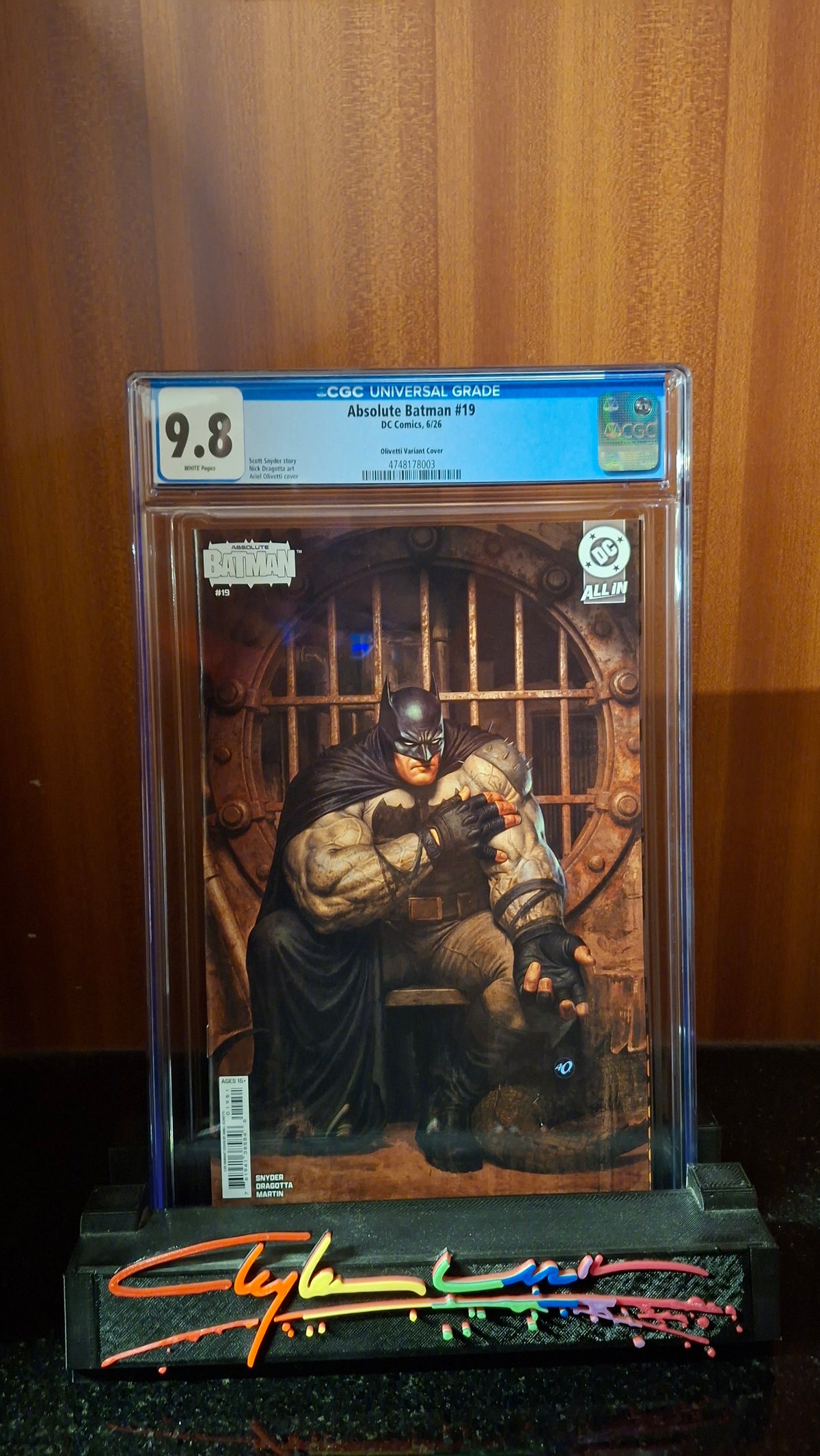absolute batman #16 cgc 9.8 olivetti