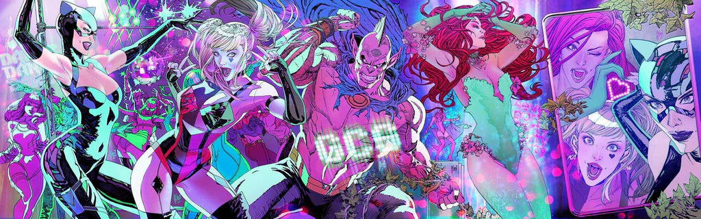 Gotham City Sirens: Unfit for Orbit #1-5 Cover D Guillem March Kalanorian Connecting Foil Virgin Variant