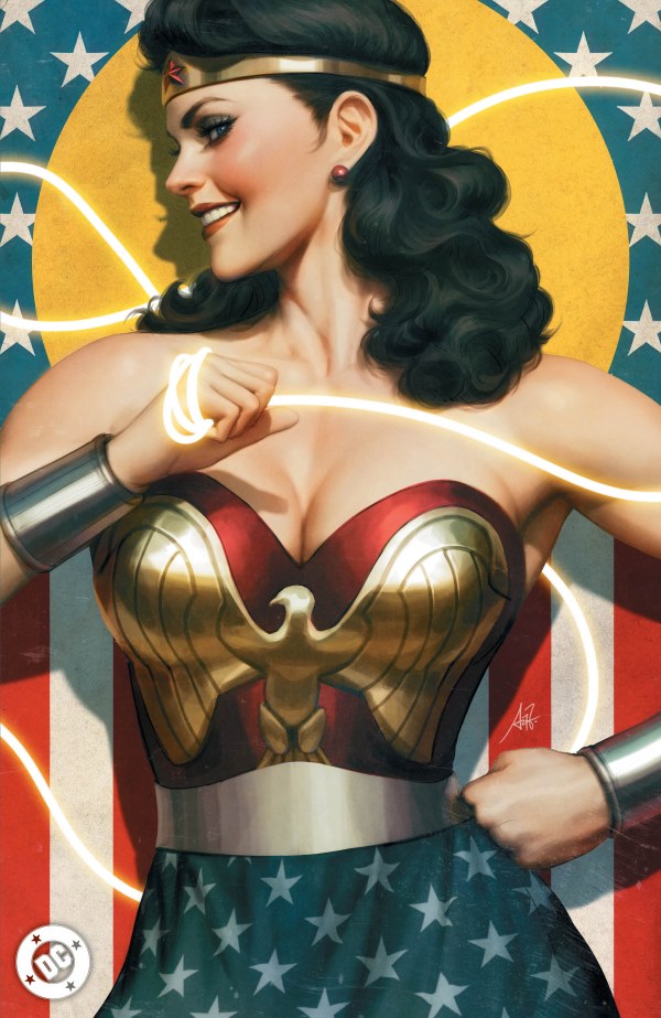 New History of the DC Universe #1 Cover F Stanley 'Artgerm' Lau Foil Virgin Variant