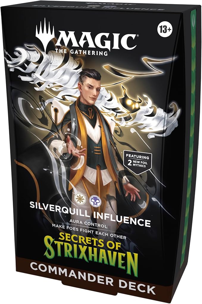 Magic: The Gathering Secrets of Strixhaven Commander Deck - Silverquill Influence (MTG SOS