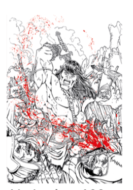 Conan The Barbarian #1 Blood Chris Ehnot Exclusive Virgin Variant
