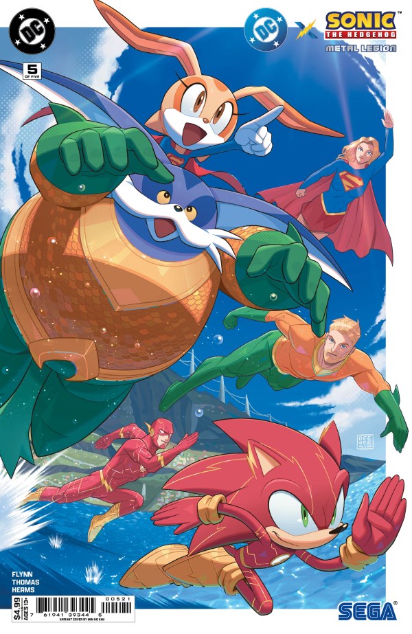 DC x Sonic the Hedgehog: Metal Legion #5 Cover B Min Ho Kim Variant