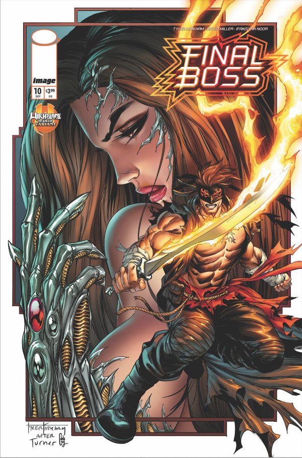 Final Boss #10 Cover D Tyler Kirkham Witchblade Team-Up Variant
