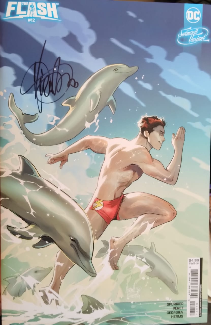 The Flash #12 Cover E (Mirka Andolfo Signed) Swimsuit Variant