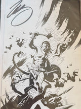Conan the Barbarian #1 Cover L 1:50 Mike Mignola Black & White Virgin Variant (Signed by Jim Zub)