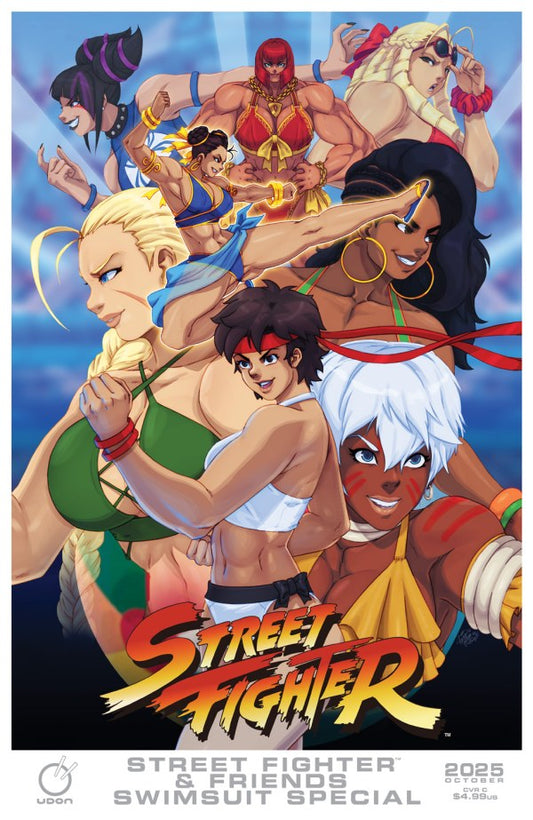2025 Street Fighter & Friends Swimsuit Special #1 Cover C Tovio Rogers Variant