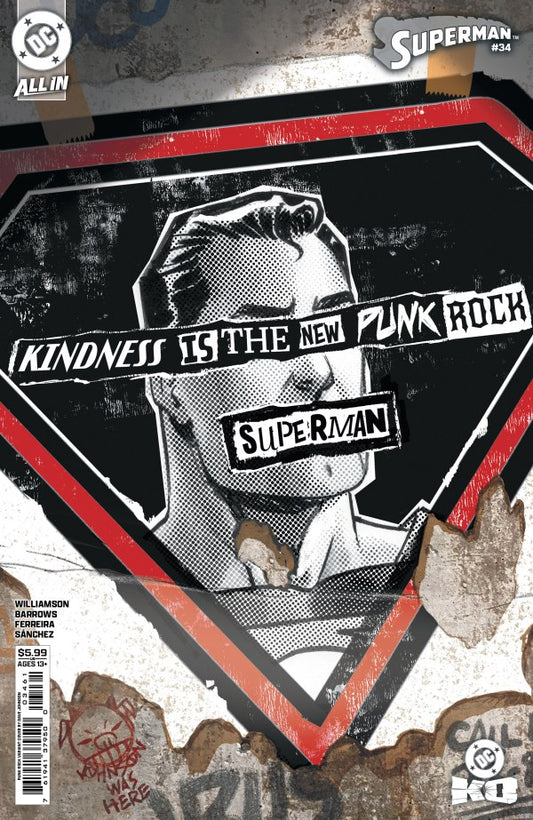 Superman #34 Cover F Dave Johnson Punk Rock Variant