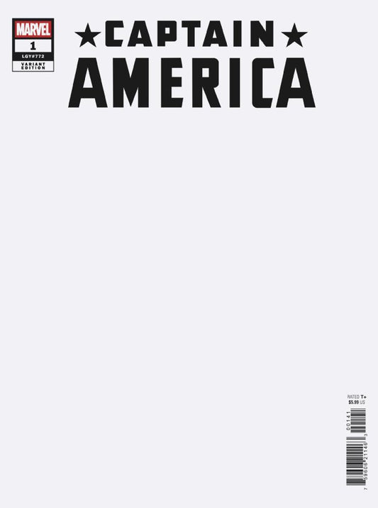 Captain America #1 Blank Variant