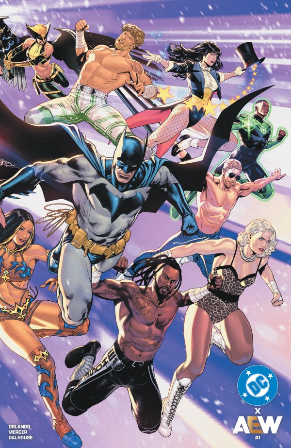 DC x AEW #1 Cover E Lucas Meyer Foil Variant