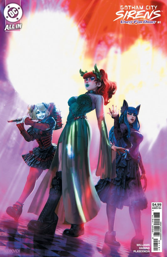 Gotham City Sirens: Unfit for Orbit #1 Cover B Noobovich Variant