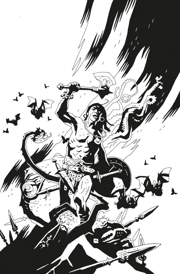 Conan the Barbarian #1 Cover L 1:50 Incentive Mignola Virgin B&W