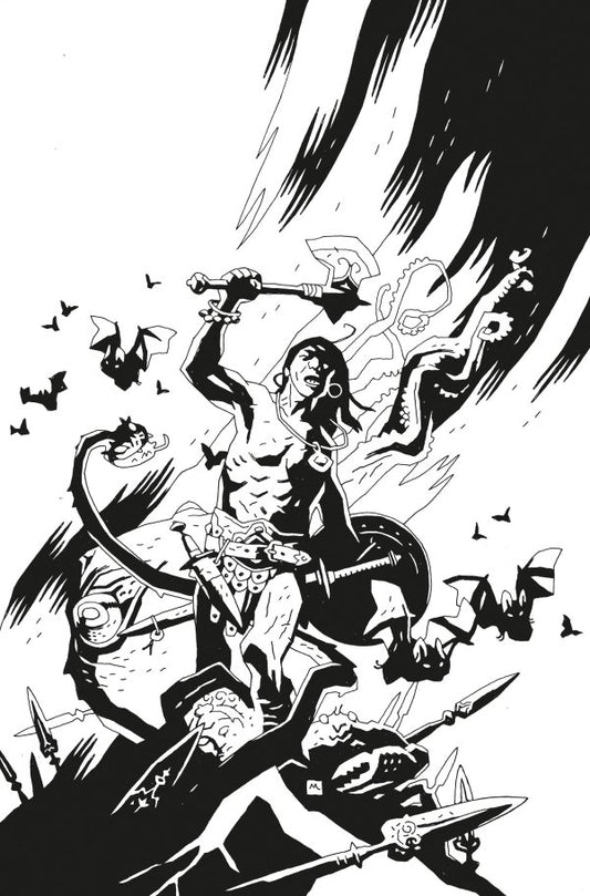 Conan the Barbarian #1 Cover L 1:50 Incentive Mignola Virgin B&W