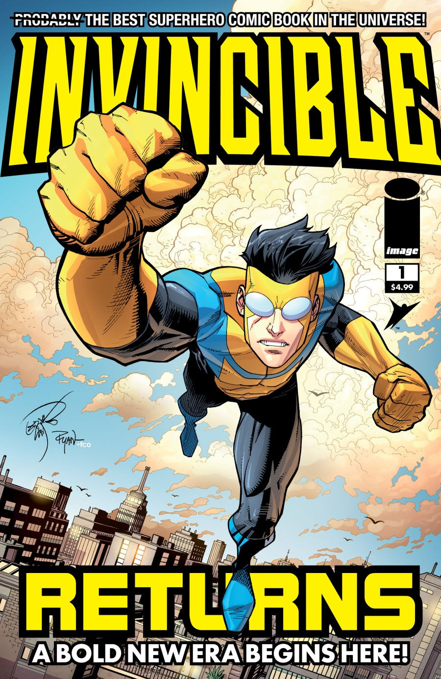 Invincible Returns #1 Facsimile Edition 2026 Erik Larsen Variant