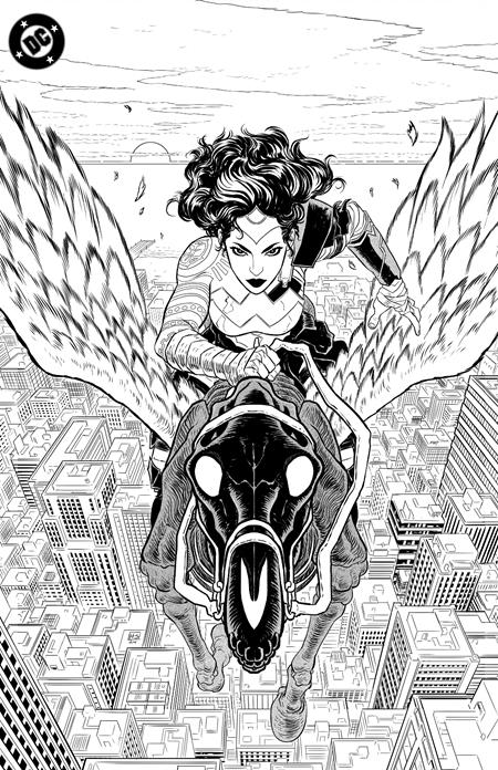 Absolute Wonder Woman: Noir Edition #1 Cover C Hayden Sherman Black & White Foil Virgin Variant