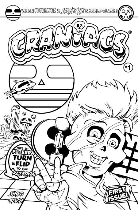 Craniacs #1 Cover D Joe Simko Black & White Variant