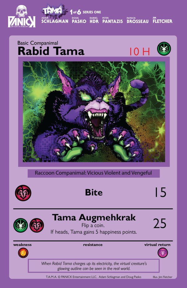 T.A.M.A. #1 2nd Printing Jim Fletcher Vicious