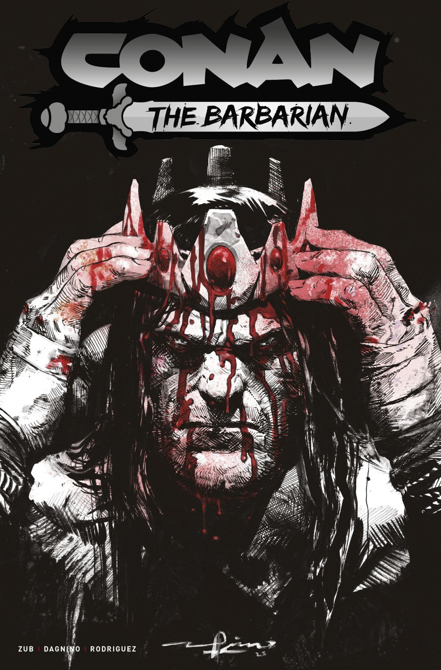 Conan the Barbarian #28 Cover F Gerardo Zaffino Blood Variant