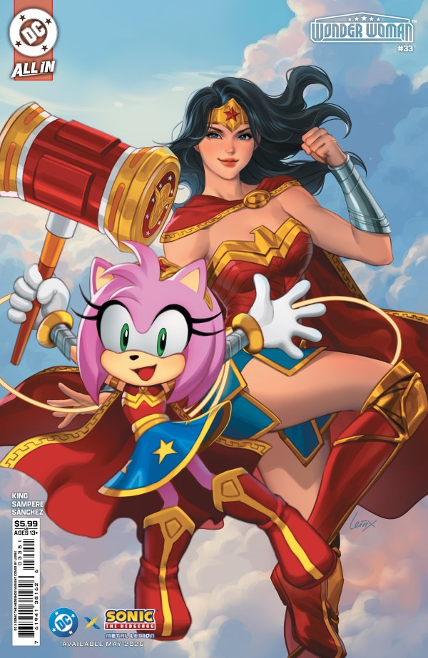 Wonder Woman #33 Cover E Lesley 'Leirix' Li DC X Sonic Variant