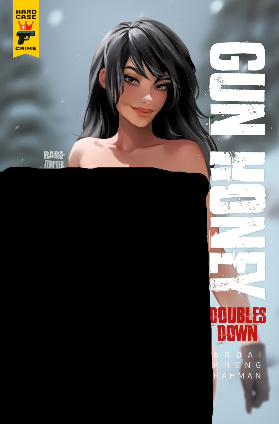 Gun Honey: Doubles Down #3 Cover E Rare Tempter Nude Clothed Wraparound Variant
