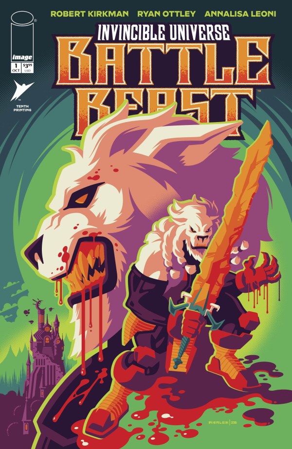 Invincible Universe: Battle Beast #1 10th Printing Tom Whalen