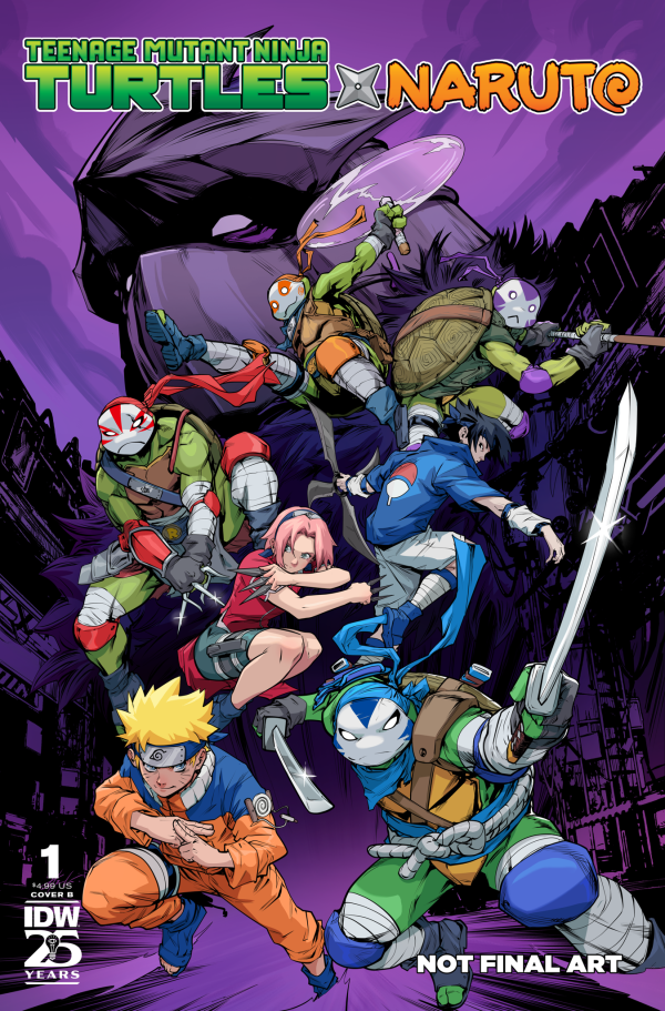 Teenage Mutant Ninja Turtles x Naruto #1 Cover B Hendry Prasetya Variant