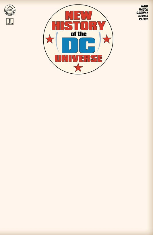 New History of the DC Universe #1 Cover G Blank Variant