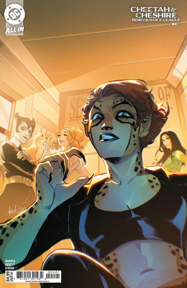 Cheetah and Cheshire Rob the Justice League #4 Cover C Mirka Andolfo Variant