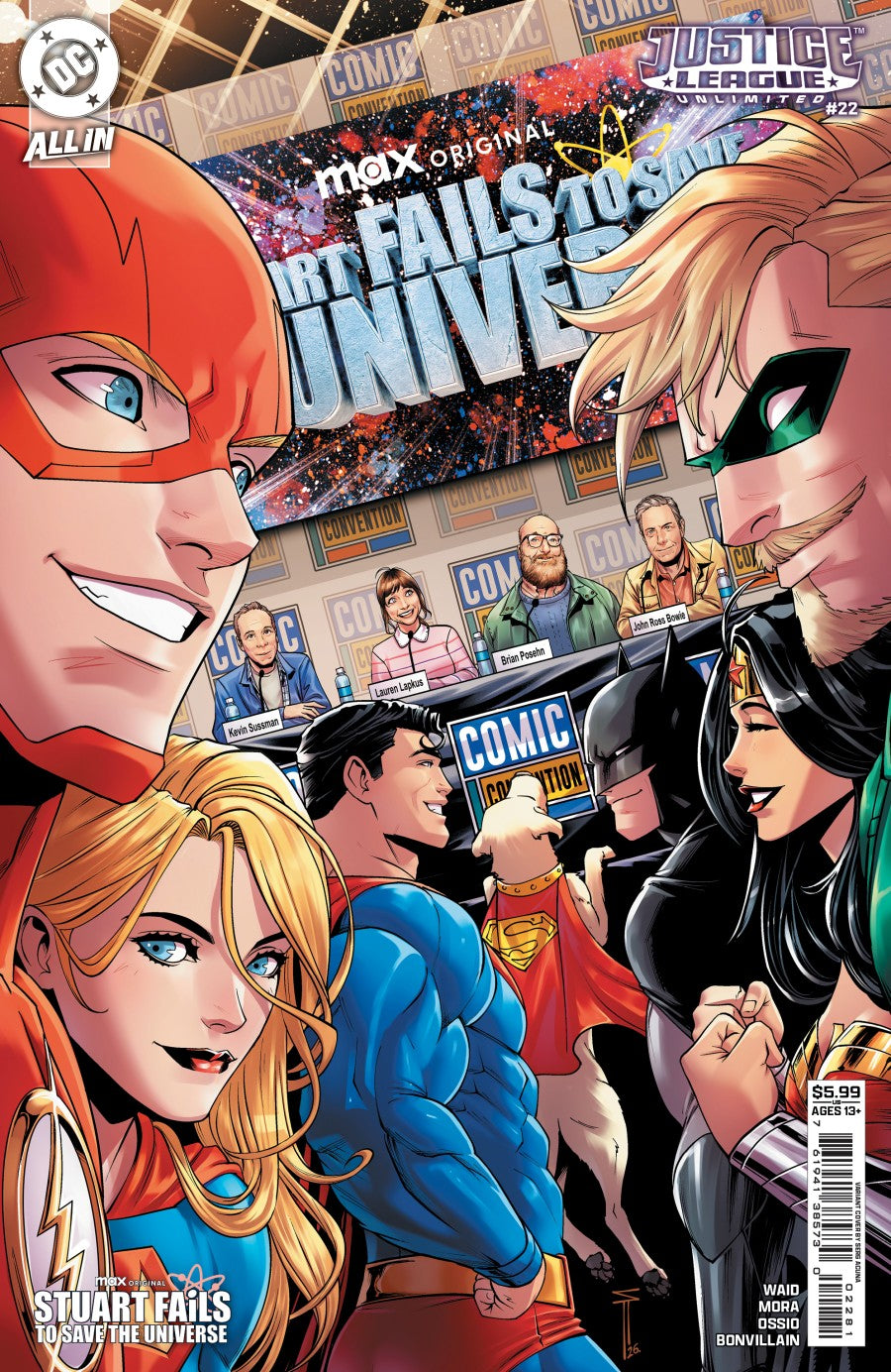 Justice League Unlimited #22 Cover G Serg Acuña Stuart Fails to Save the Universe Variant