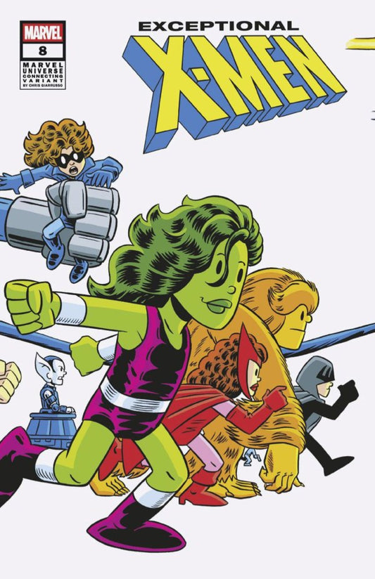 Exceptional X-Men #8 Chris Giarrusso Marvel Universe Wraparound Connecting Variant