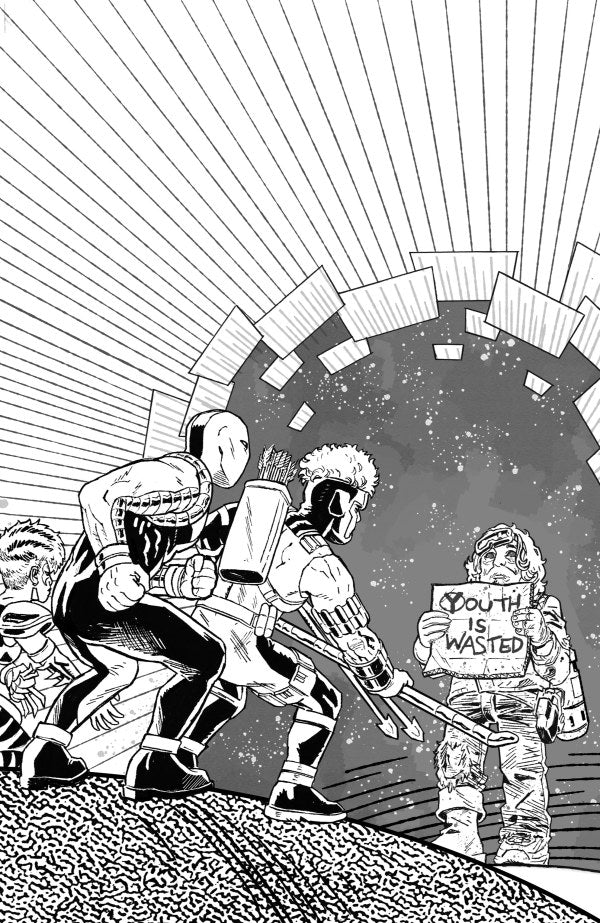 Assorted Crisis Events #6 Cover D Eric Zawadzki Black & White Youngblood Team-Up Wraparound Virgin Variant