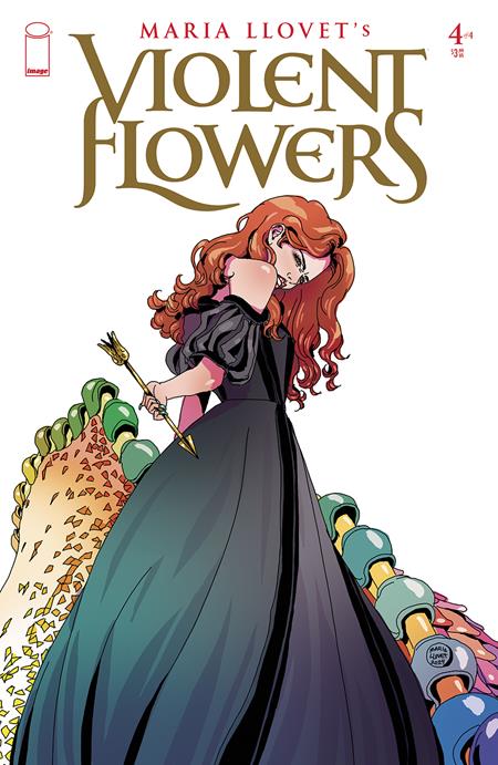 Violent Flowers #4 Cover B Maria Llovet Black Dress Variant