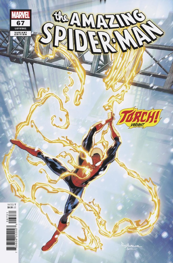 The Amazing Spider-Man #67 Rogê Antônio Torch! Variant