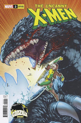 Uncanny X-Men #2 David Baldeón Godzilla Variant