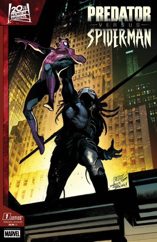Predator vs. Spider-Man #1 Pepe Larraz Promo Art Variant