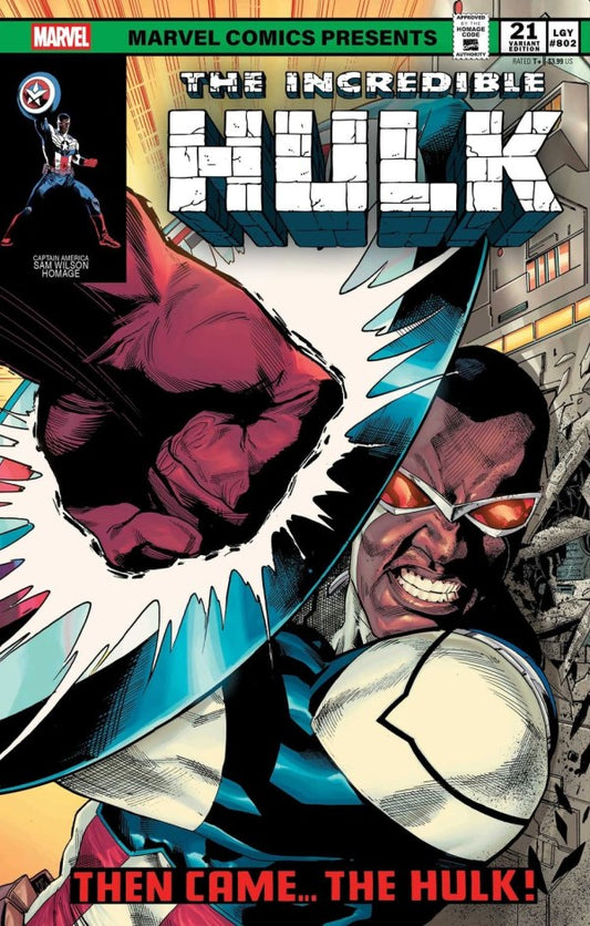 The Incredible Hulk #21 Geoff Shaw Captain America Sam Wilson Homage Variant