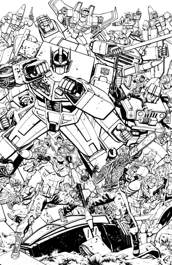 G.I. Joe #23 Cover G Tom Reilly Black & White Energon Universe Third Anniversary Connecting Virgin Variant