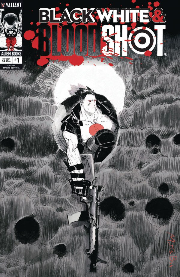 Black White & Bloodshot #1 Cover B Matías Bergara Variant