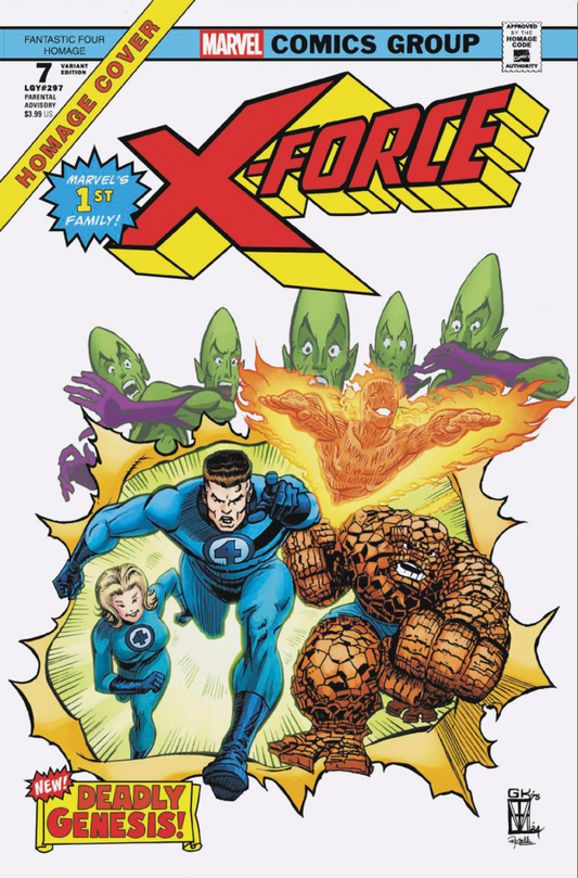 X-Force #7 Trevor Von Eeden Fantastic Four Homage Variant