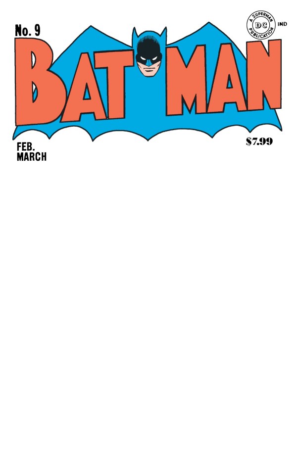 Batman #9 Facsimile Edition 2025 Blank Variant