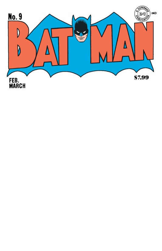 Batman #9 Facsimile Edition 2025 Blank Variant