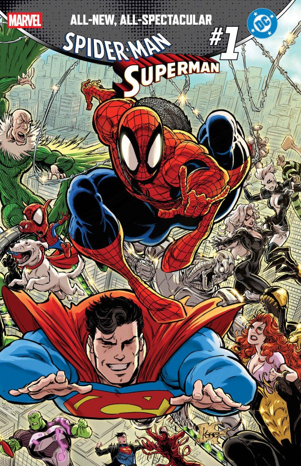 Marvel / DC: Spider-Man / Superman #1 Kaare Andrews Wraparound Variant